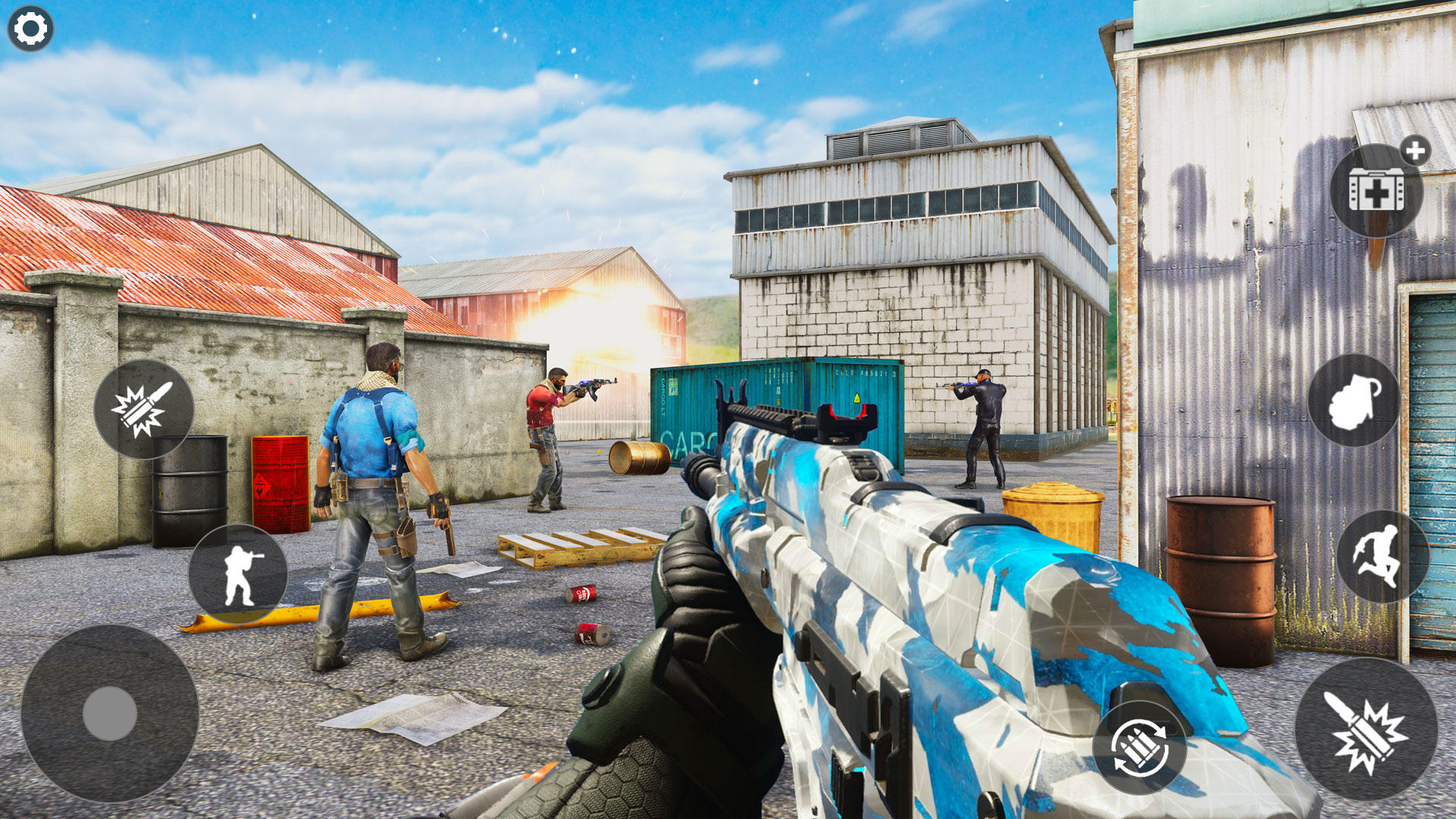 Screenshot of FPS Warzone Commando Gun Game