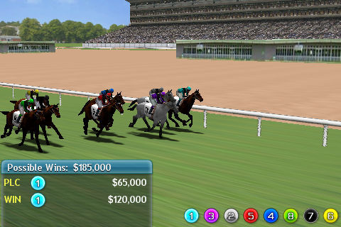 Screenshot of Virtual Horse Racing 3D