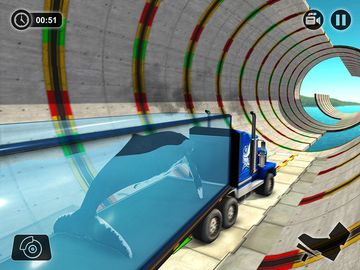 Impossible Whale Transport Truck Driving Tracks Game Screenshot