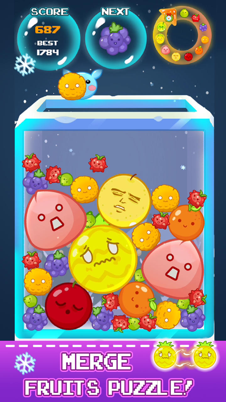 Скриншот игры Drop Fruit - Fruit Merge