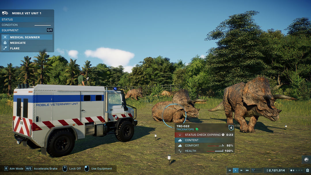 Screenshot of Jurassic World Evolution 2