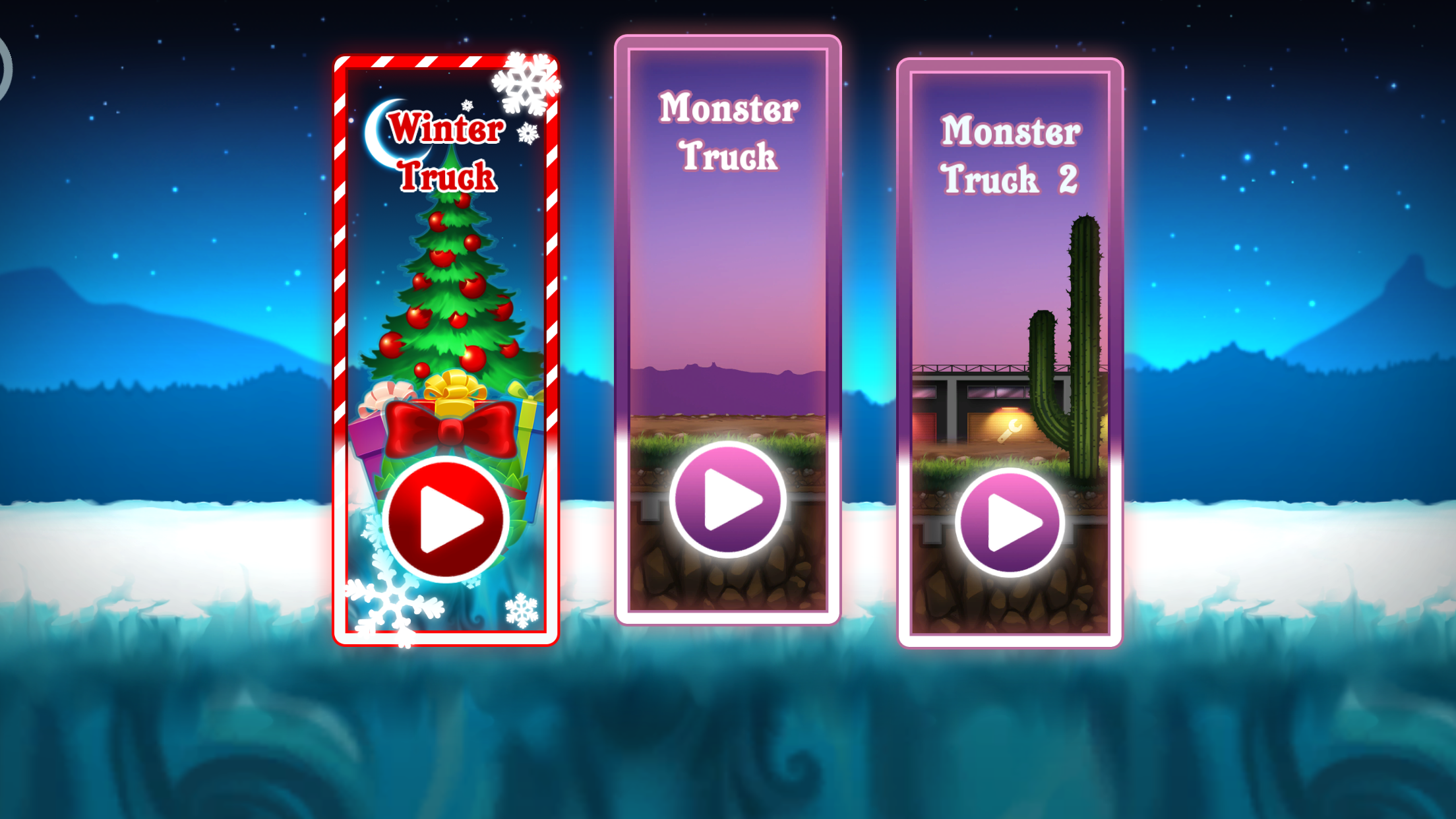 Cuplikan Layar Game Monster Truck Winter Racing