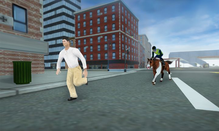 Screenshot 1 of Course de chevaux de police extrême 3D 1