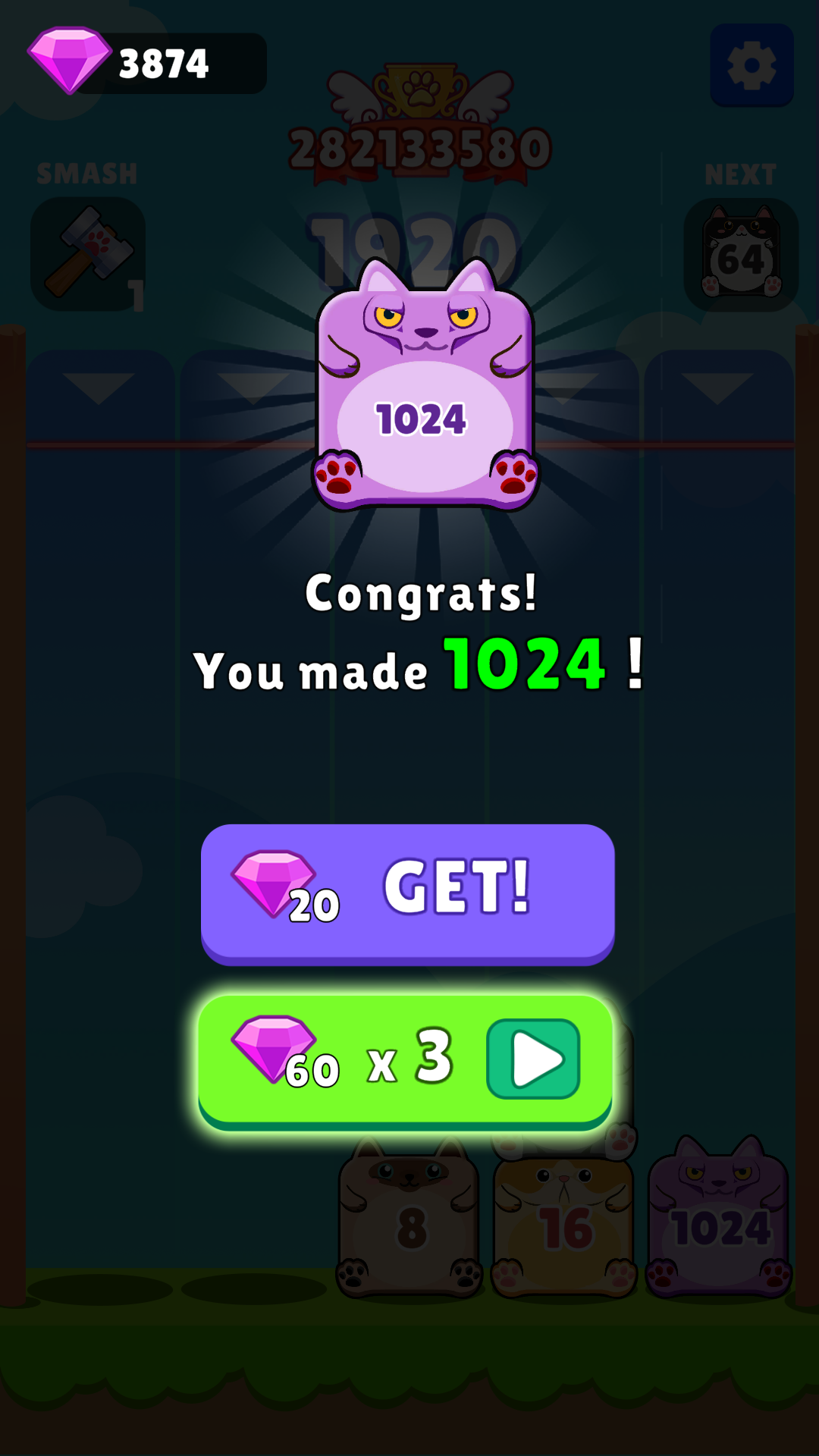 Let's Go Cat Game Screenshot