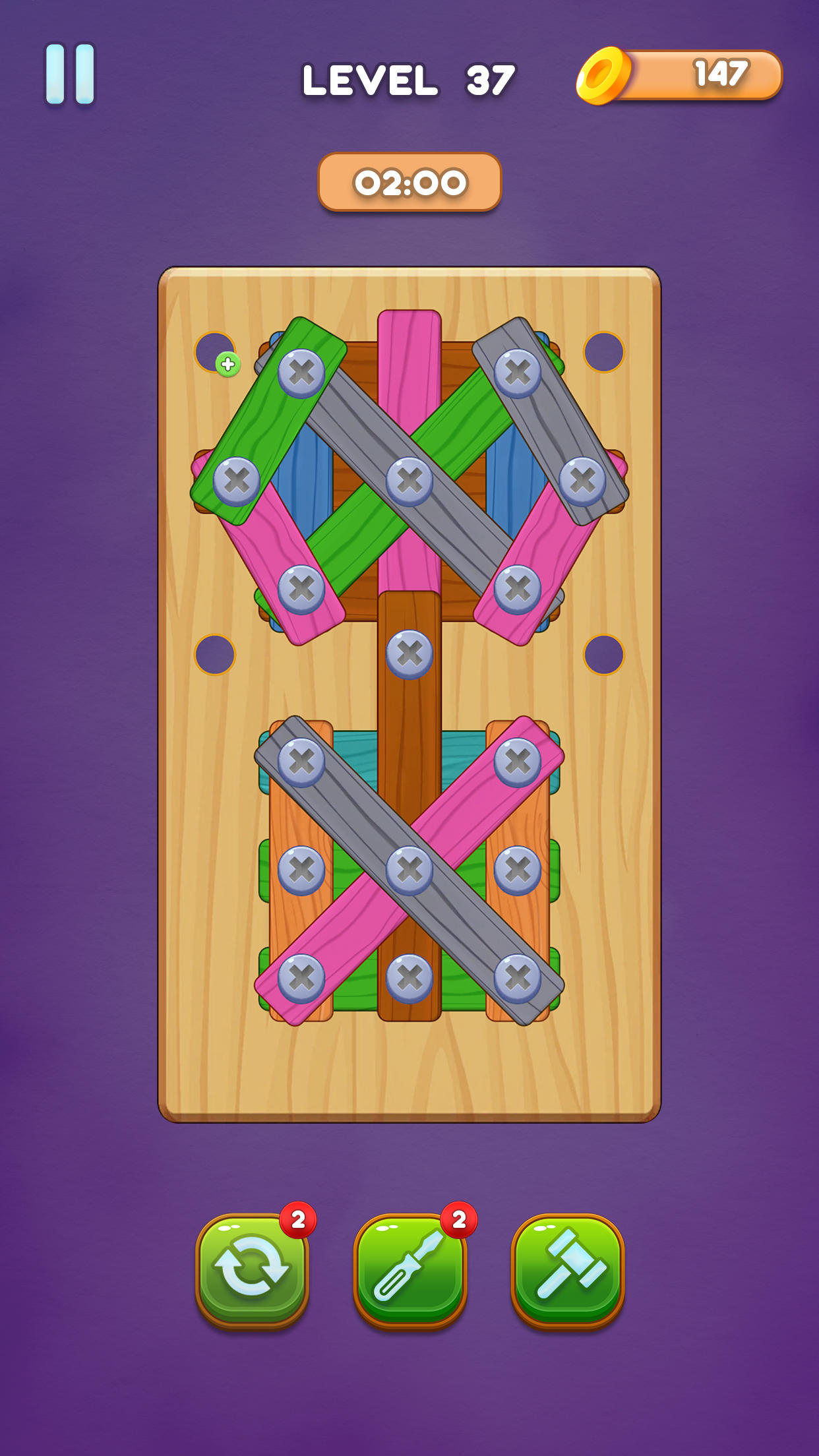 Unscrew Wood Puzzle: Screw Jam Game Screenshot