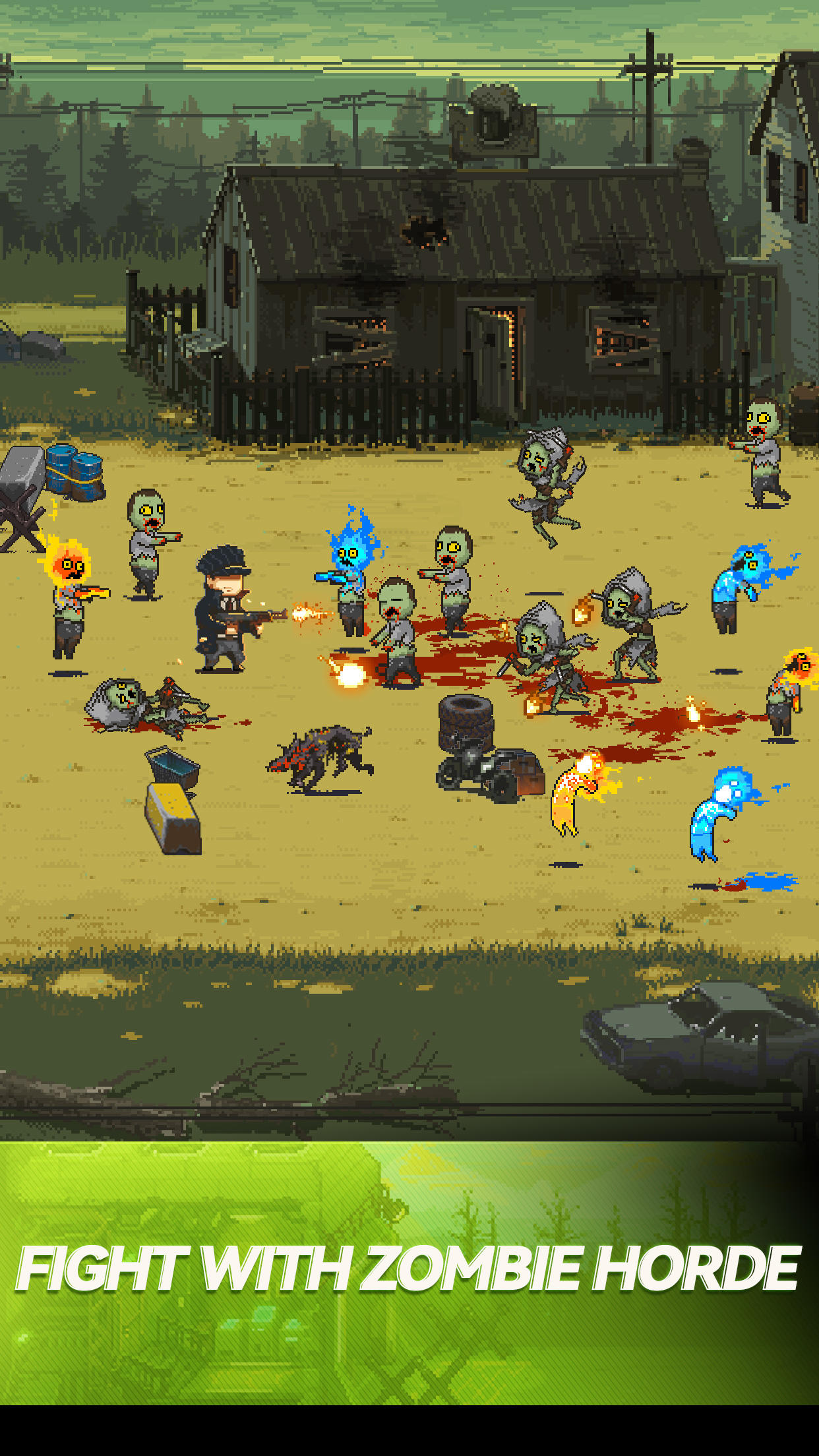 Screenshot 1 of Zombie Fighter: Kelangsungan Hidup Pahlawan 4.1.0