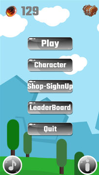 Dunking Bird - Flappy Flyer 2D Game Screenshot
