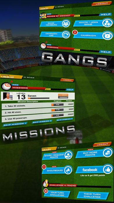 Screenshot of World Cricket Championship