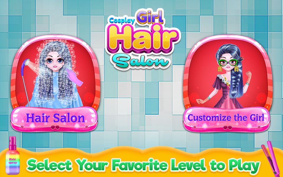 Cosplay Girl Hair Salon 게임 스크린 샷