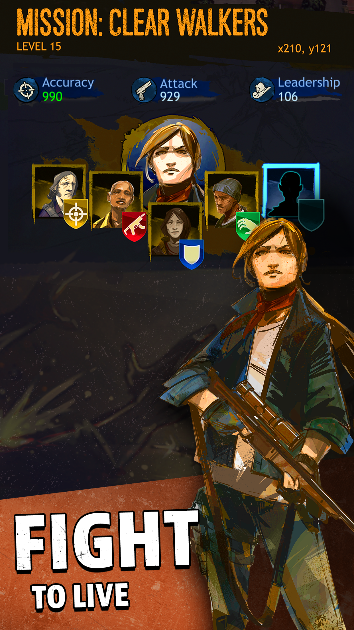 The Walking Dead: March To War Game Screenshot