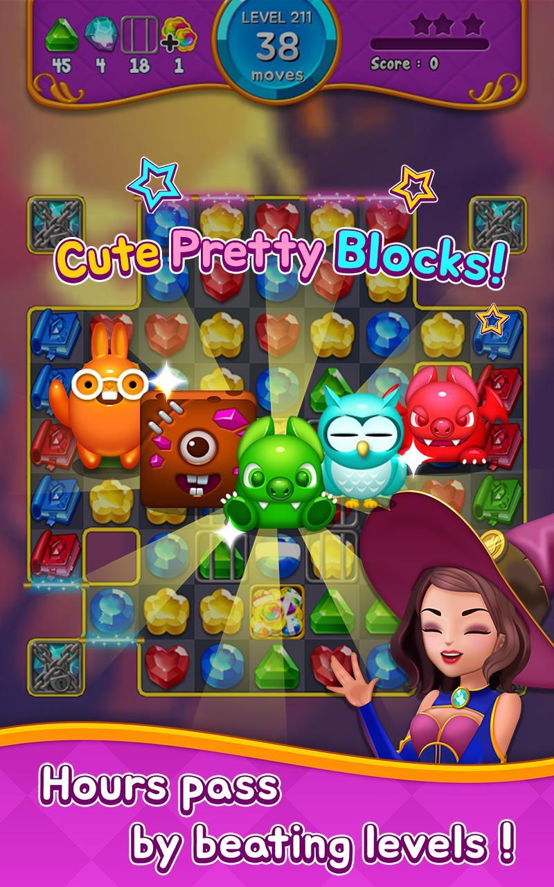 Jewel Witch - Match 3 Game Game Screenshot