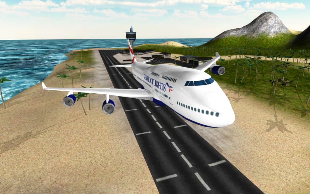 3D 비행기 시뮬레이터 게임 스크린 샷