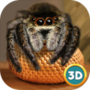 Simulador 3D de Vida de Animal de Estimação Aranha