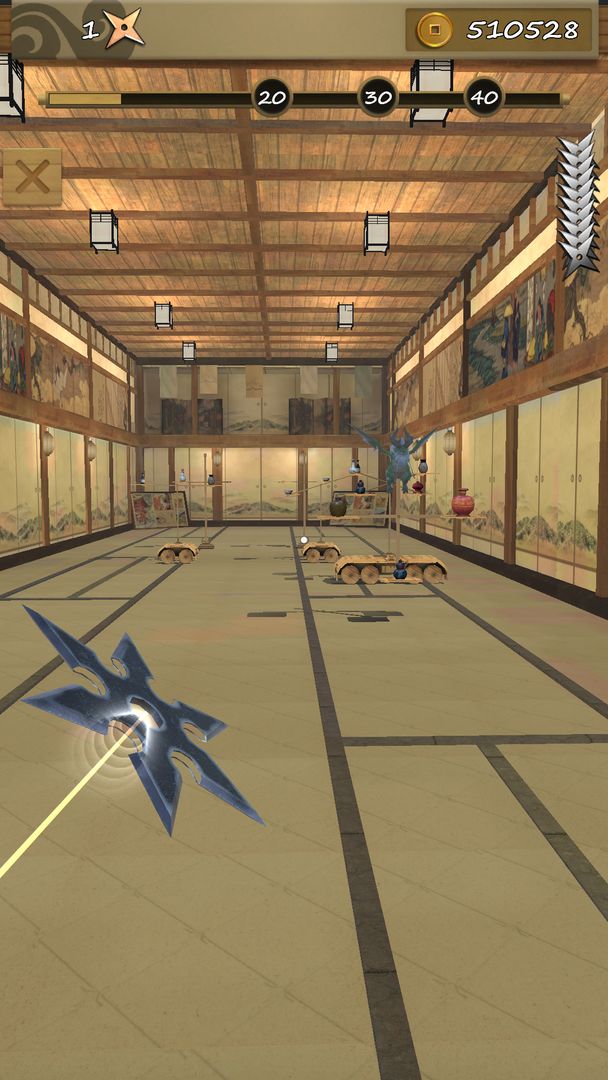 Ninja Shuriken: Darts Shooting 게임 스크린 샷