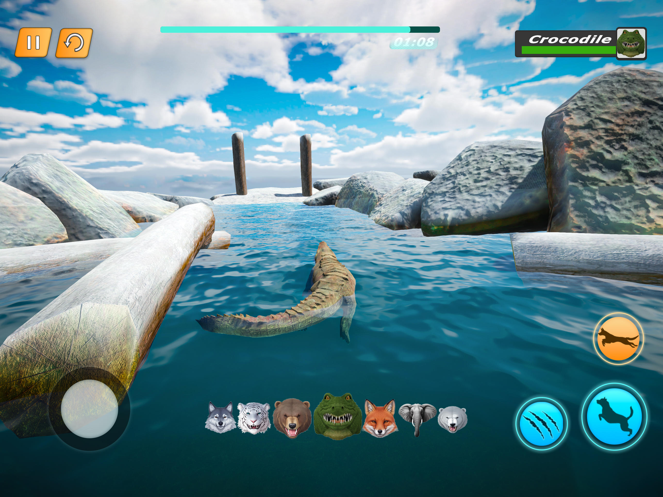 Animal Simulator: Parkour Game Game Screenshot