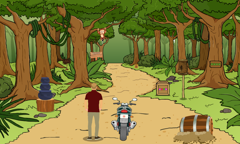 Forest Bike Escape 2 Game Screenshot