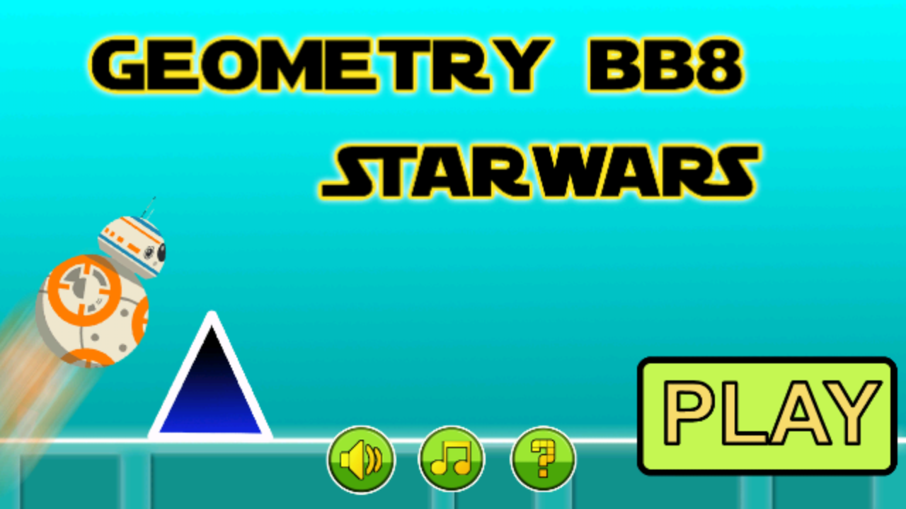Captura de Tela do Jogo Geometry BB8 Star Wars
