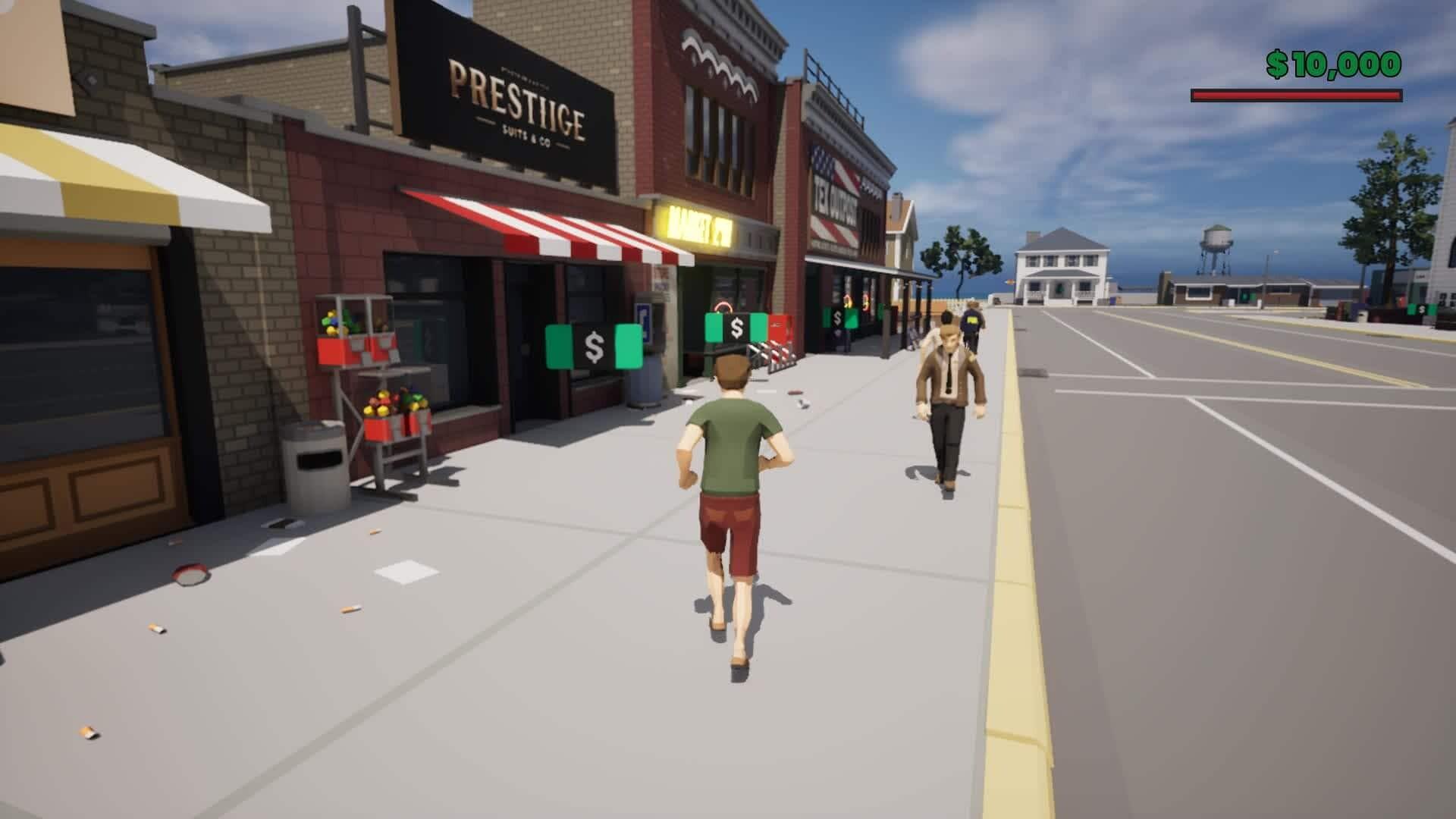 Poly Plaza Game Screenshot