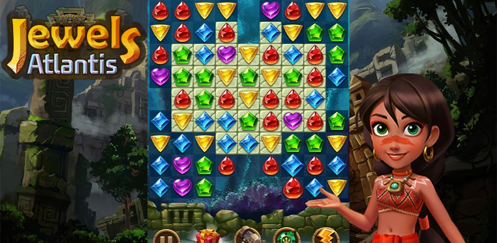 Jewels Atlantis: Puzzle game screenshot game