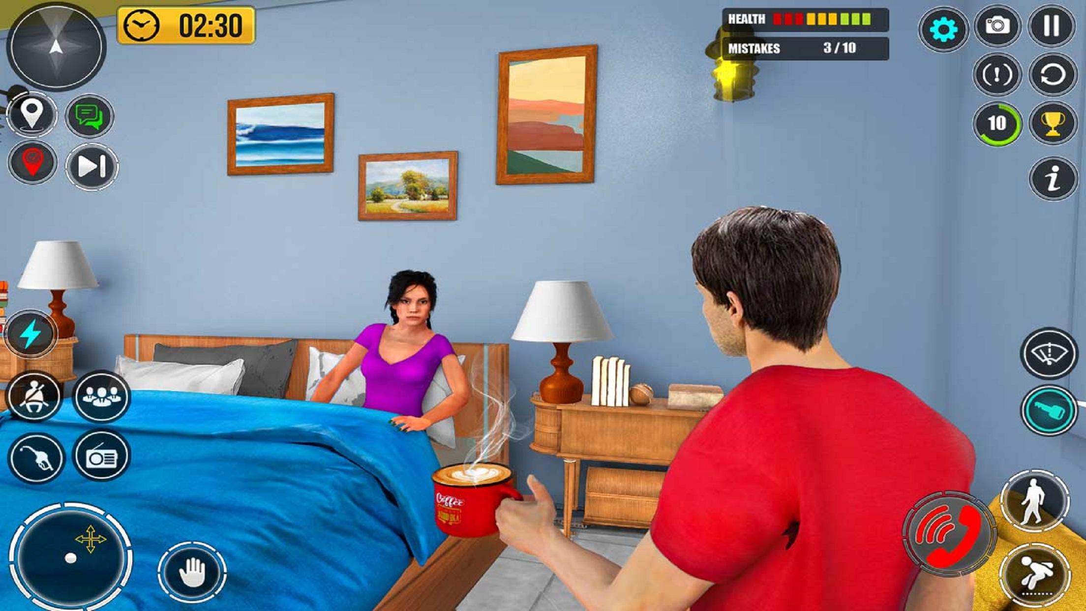 Cuplikan Layar Game Struggling Family Mob Games