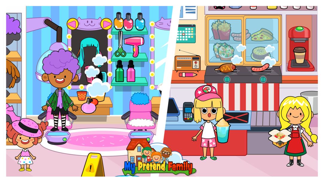 My Pretend Home & Family Town screenshot game