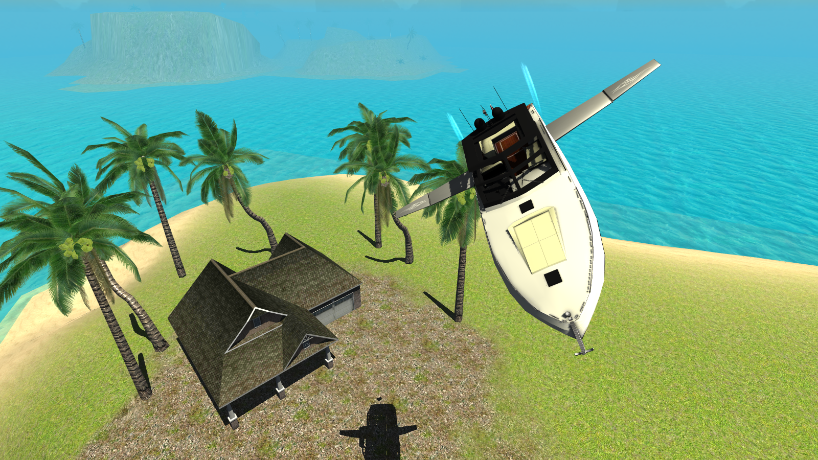 Screenshot 1 of Fliegender Yacht-Simulator 2