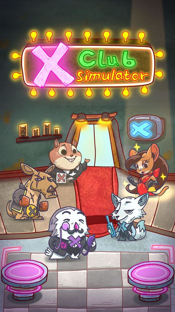 X Club Sim: Idle Animals Party 게임 스크린 샷