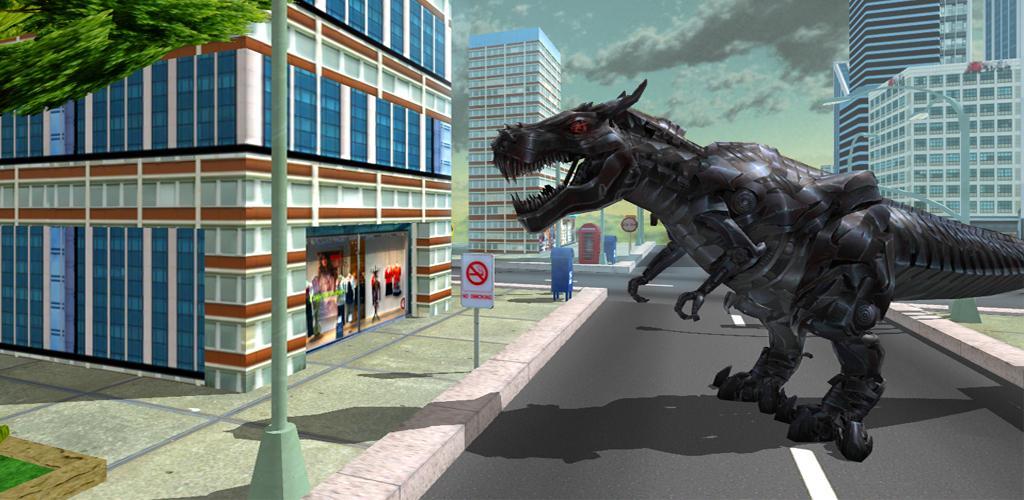 Banner of Футуристический робот T-Rex 3D 1.0