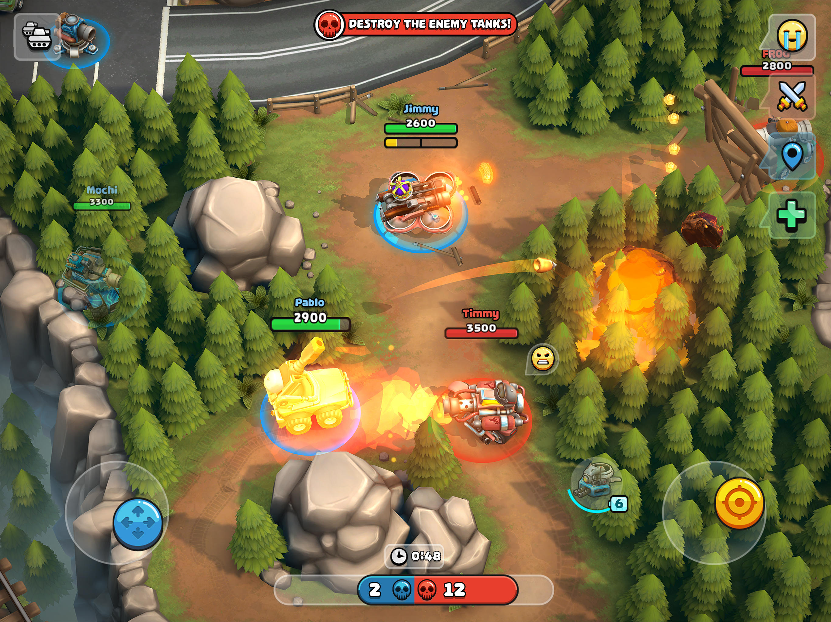Pico Tanks: Multiplayer Mayhem Game Screenshot