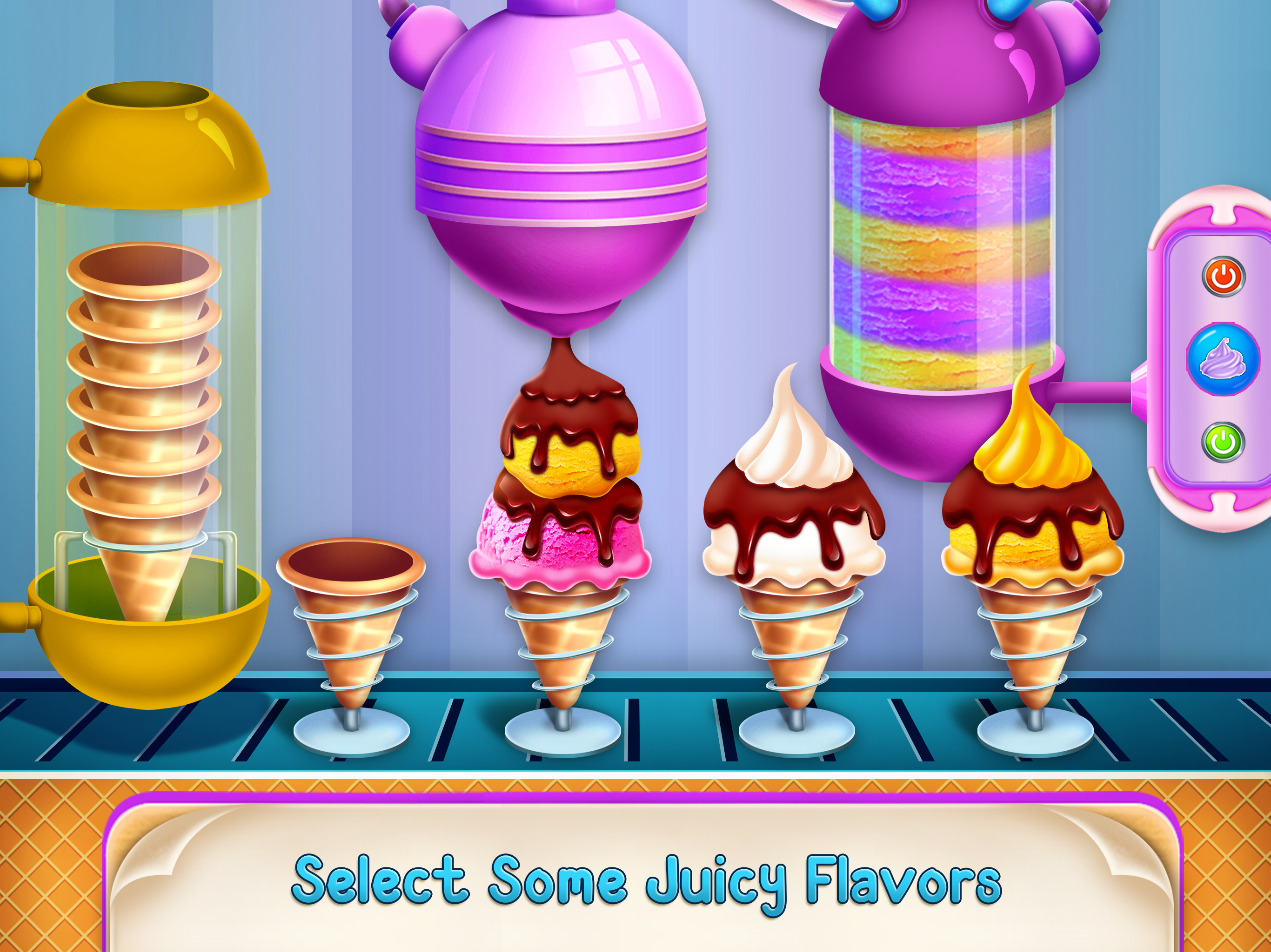 Icecream Cone Cupcake Baking Game Screenshot