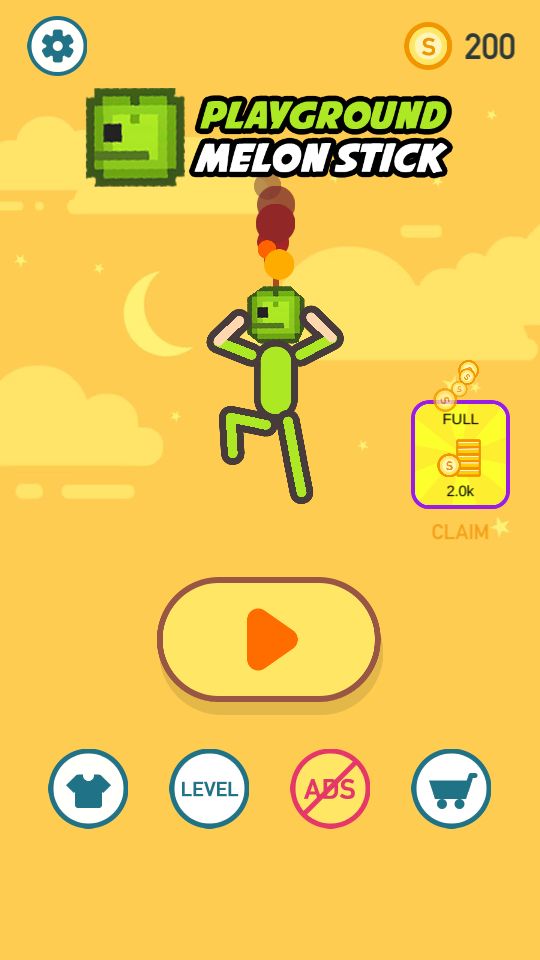Screenshot of Melon Stick War Playground