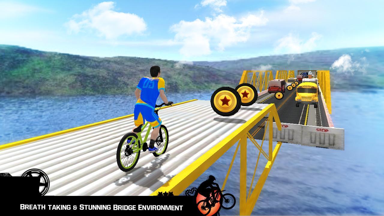Bike Parkour 3D - Impossible Streets of Sky 게임 스크린 샷