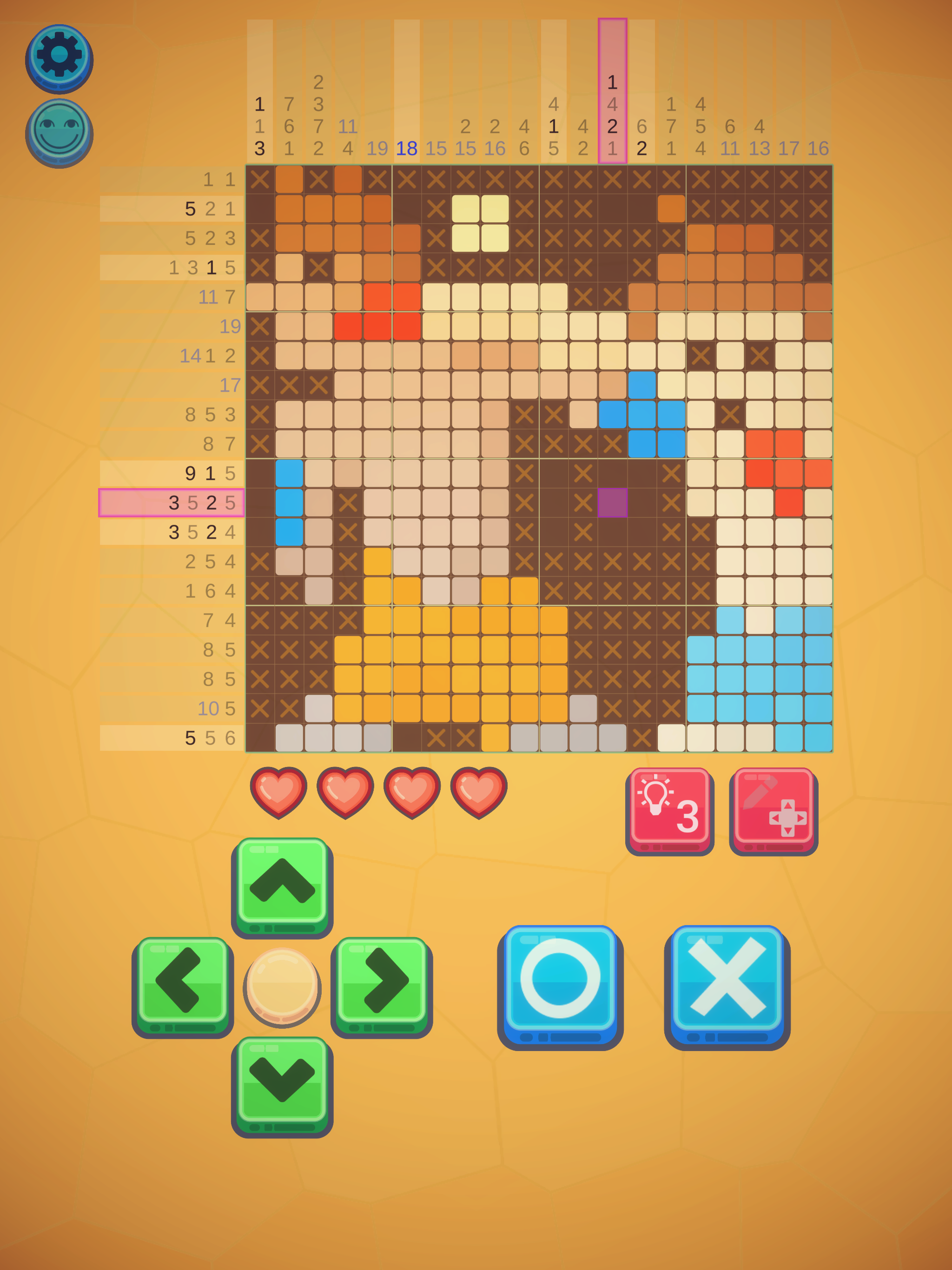 Screenshot of NemoAlice - nonogram puzzle