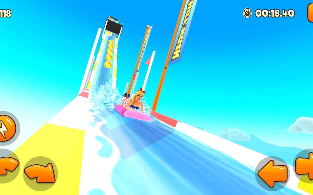 Uphill Rush Water Park Racing screenshot game