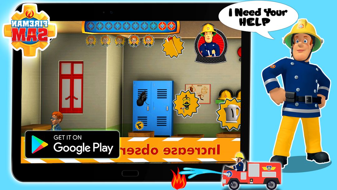 Screenshot of 🚒 Super Fireman : Mission Sam Fire Adventure Game