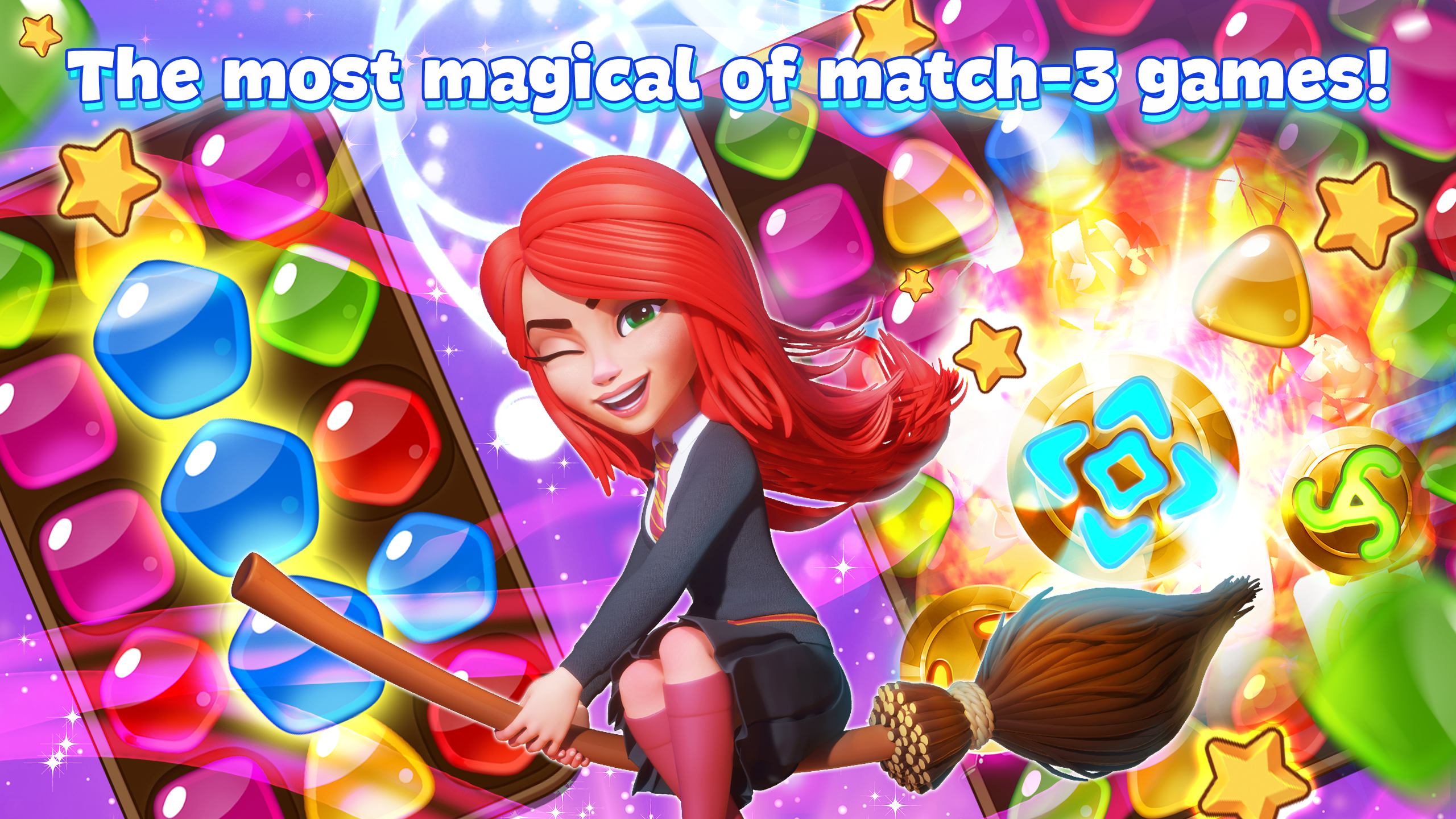 Charms of the Witch: Match 3 Game Screenshot