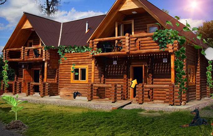 Classic Wooden Bungalow Escape Game Screenshot