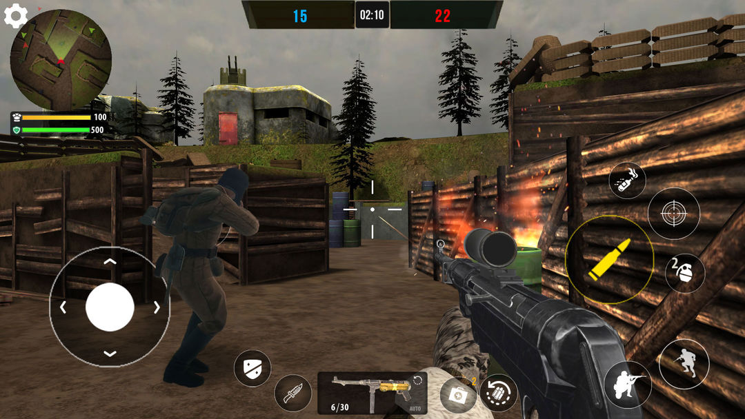 Screenshot of World War 2: FPS shooting game