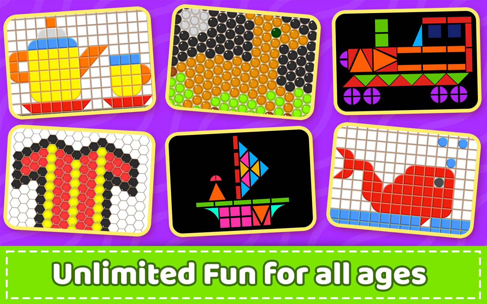 Screenshot of Mosaic Puzzles Art Game Kids