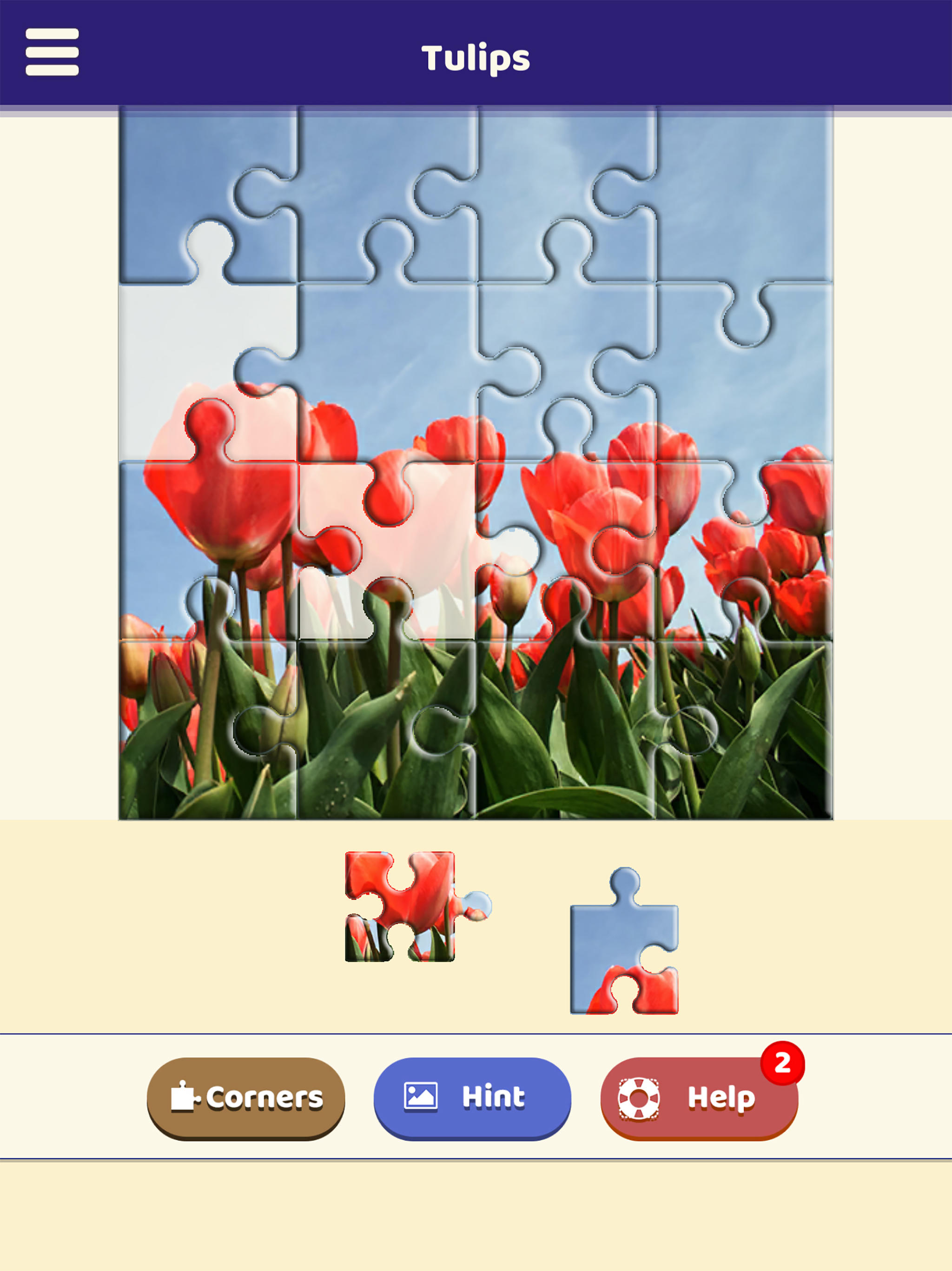 Tulip Love Puzzle Game Screenshot