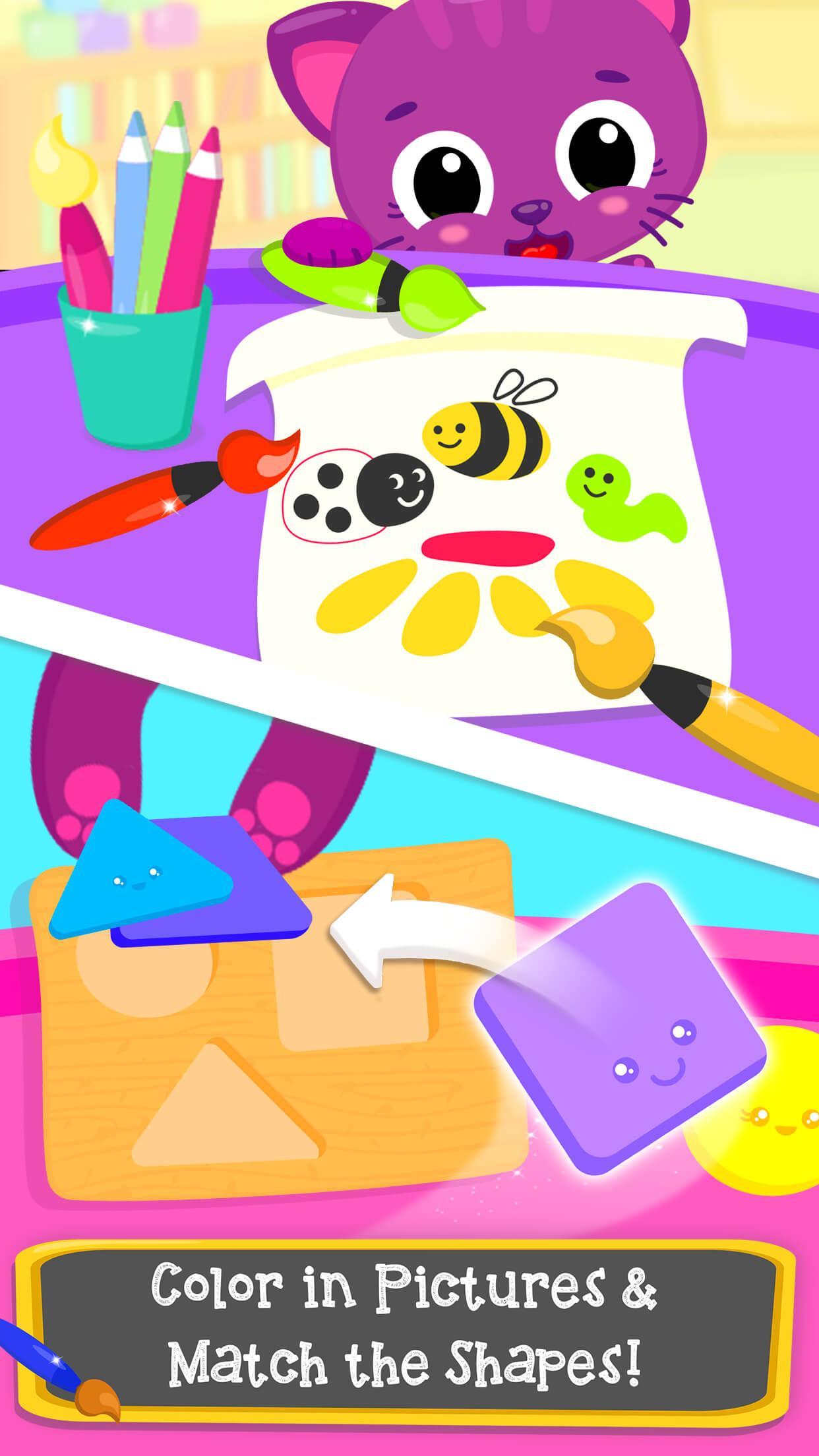 Ảnh chụp màn hình Cute & Tiny Preschool - Learning With Baby Pets