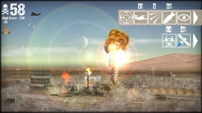 Nuclear Strike Bomber 게임 스크린 샷