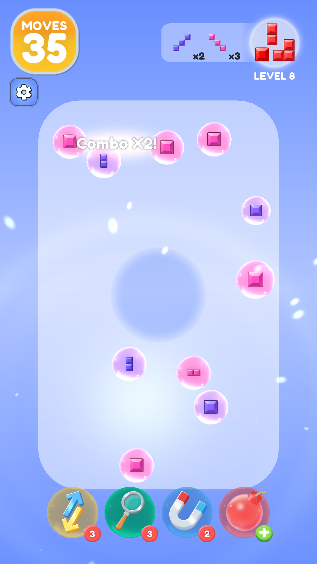 Color Block Bubble Merge Game Screenshot