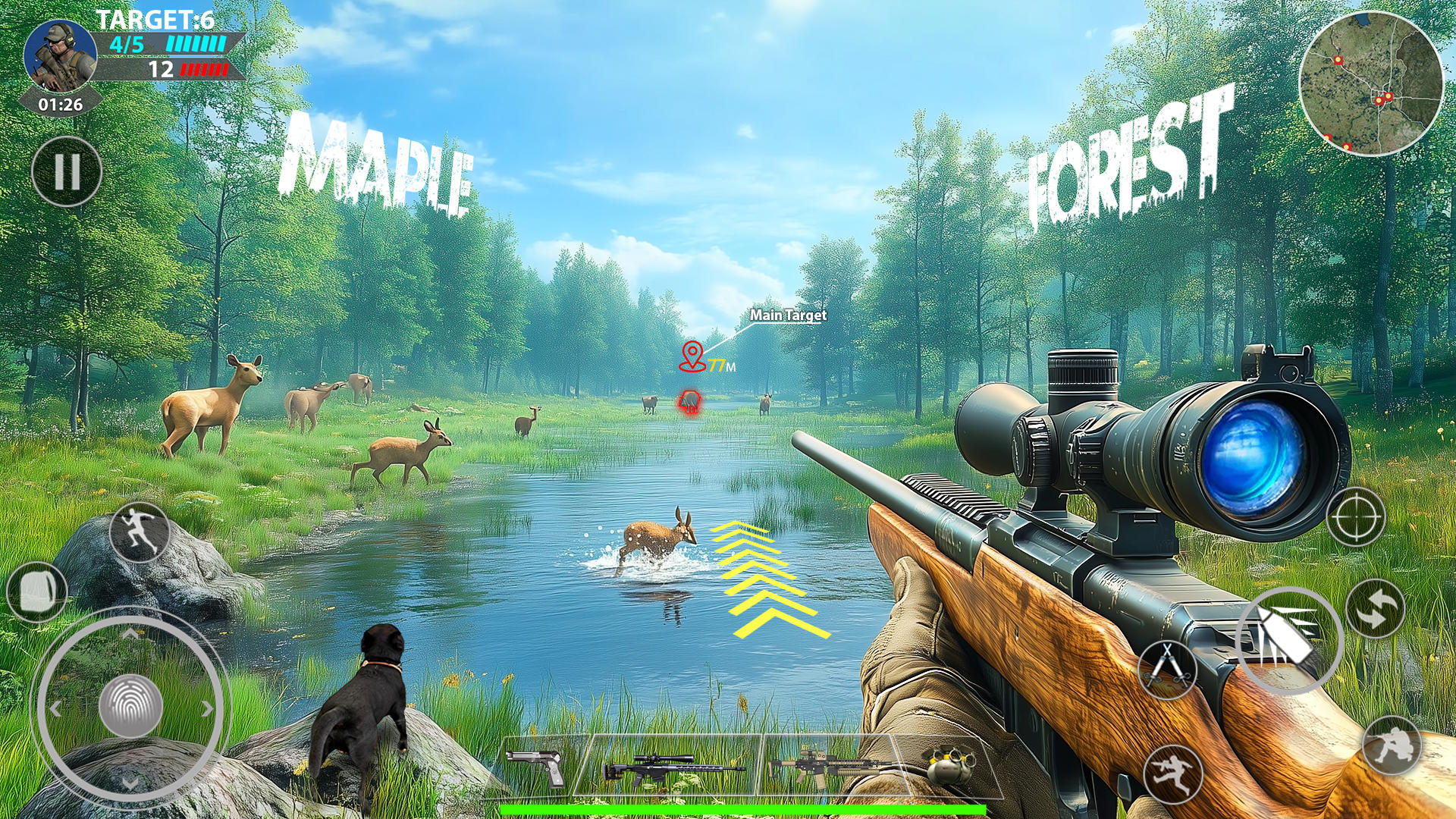 Cuplikan Layar Game Deer Hunt Gun Games Offline