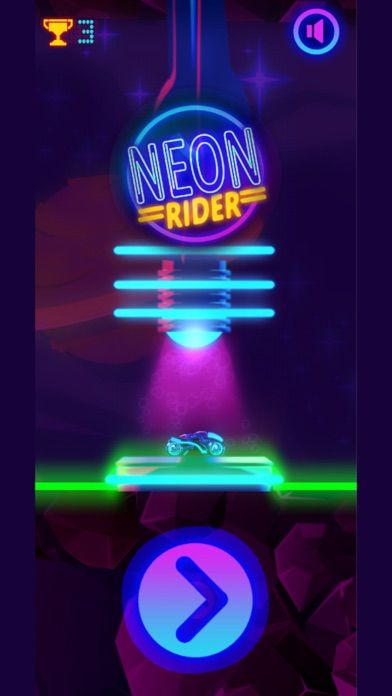 Retrobet - Neon Rider ゲームのスクリーンショット