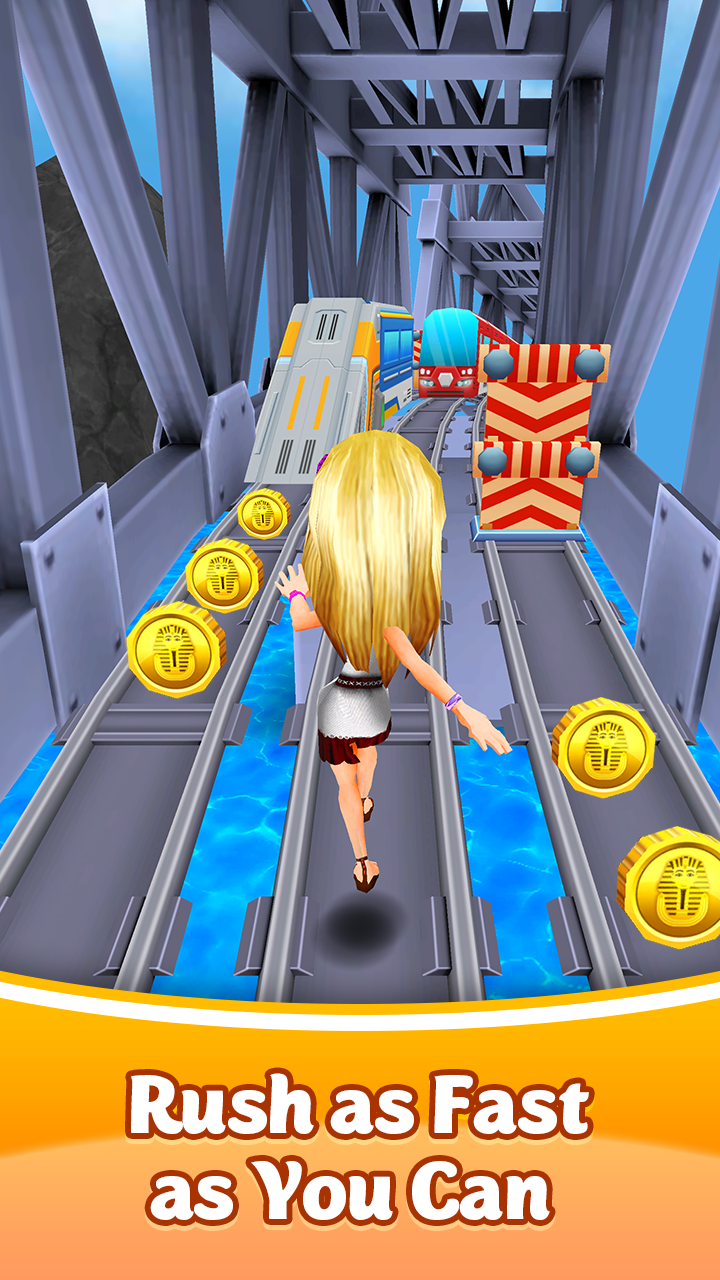 Screenshot of Pink Princess Run - Subway Escape Girl Run Temple