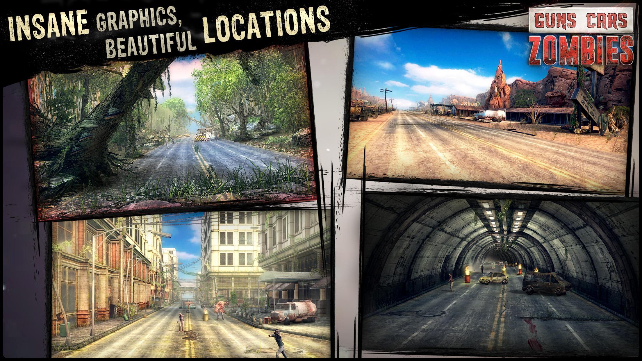 Guns, Cars and Zombies Game Screenshot