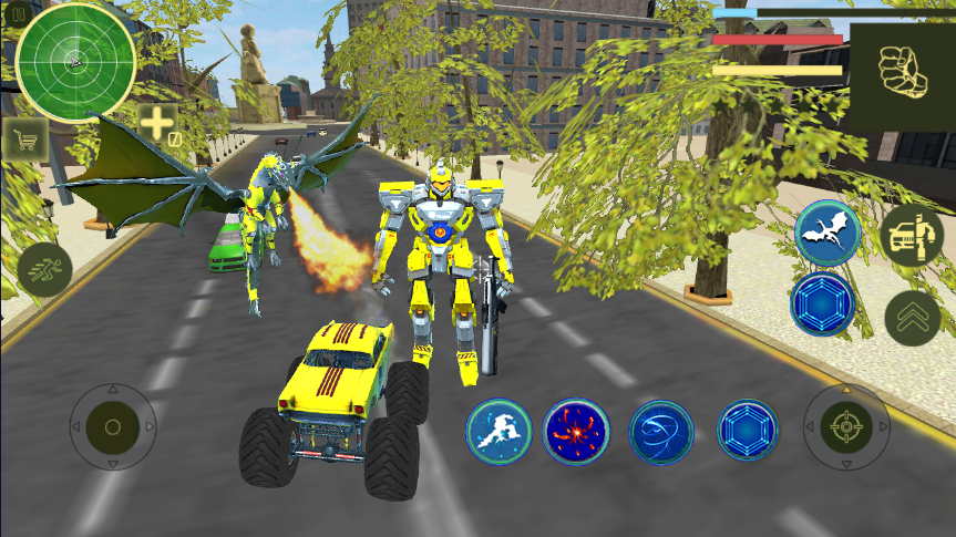 Dragon Robot monster truck transform : Wars gamesのキャプチャ