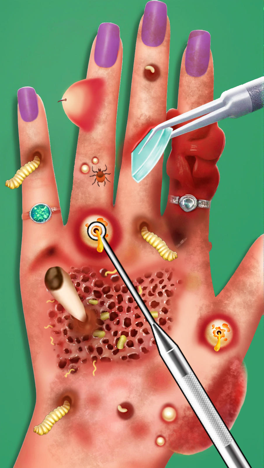 Foot care asmr salon makeup Game Screenshot