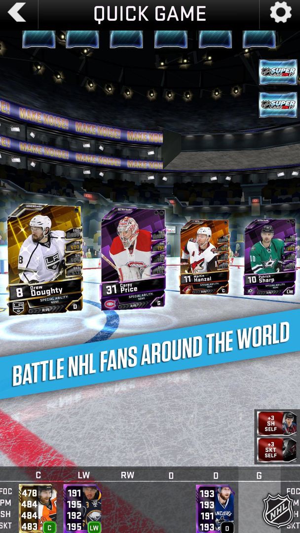 NHL SuperCard 2K17 screenshot game